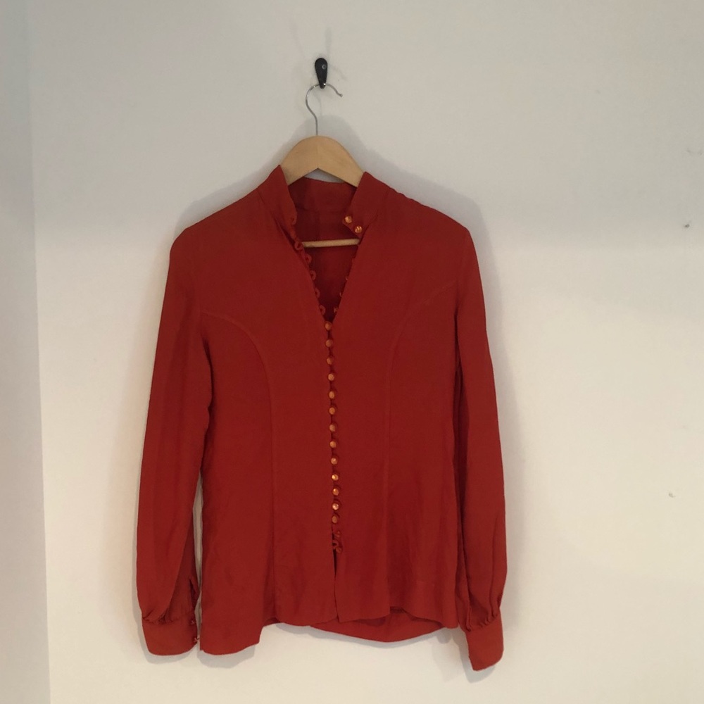 Rare Vintage Orange Blouse